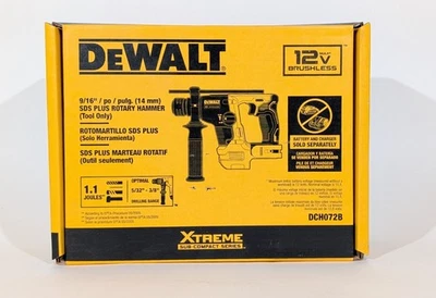 DEWALT XTREME 12-volt max SDS-Plus SDS-plus Cordless Rotary Hammer Drill DCH072B - Image 1 of 4