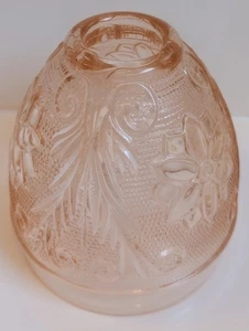 Indiana Tiara Sandwich Glass Pink Fairy Lamp TOP ONLY - Picture 1 of 4