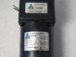 Orient Drive Co. 5IK40GN-C Induction Motor with 5GN15K Gear Head USED - Picture 1 of 2