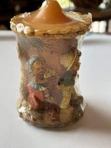 Vintage 1978 Alpine Original Hand Painted Candles Children Wagon Lamb - Picture 1 of 6