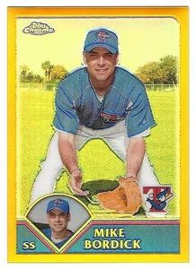 2003 Topps Chrome Gold Refractor #340 Mike Bordick Toronto Blue Jays ###/449 - Picture 1 of 1