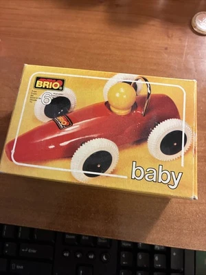 Coche de juguete de madera Brio vintage con caja y folleto 30062 hecho en Suecia 1997 Foto 1 de 3