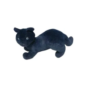 Peluche gatto blu zaffiro applauso bravo occhi azzurri posa rigido vintage - Foto 1 di 16