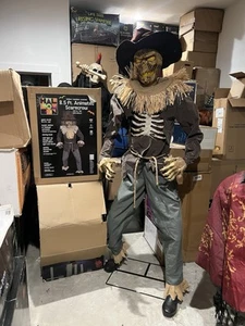 Tekky Toys 8.5ft Animated Scarecrow Life Size Animatronic Spirit Halloween Prop - Picture 1 of 7