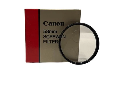 Canon 58mm UV 1X Screw In Lens Filter Made In Japan - Image 1 of 4