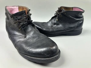 Vintage 1960s Chippewa Engineer Boots mens 13D Black Leather *READ - Picture 1 of 12