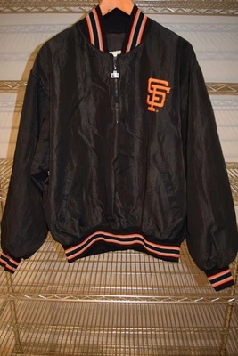 San Francisco Giants Pullover RARE vtg Starter Jacket XL Usa Sturdy Windbreaker - Image 1 of 4