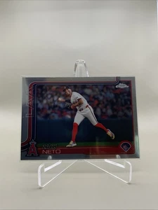 2025 Topps Chrome MLB - Base Card - #211 Zach Neto - Angels - Picture 1 of 2