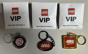 LEGO VIP Vintage Retro Logo Schlüsselanhänger - Lot (3) 1950, 1958, 1964, NEU - Bild 1 von 4