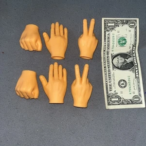 Manos de roca, papel, tijeras, juego de 6 marionetas de dedo JUEGO DIVERTIDO ENVÍO GRATUITO - Imagen 1 de 1
