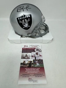 Randy Moss Oakland Raiders Autographed Signed CHROME Mini Helmet JSA COA - Picture 1 of 1