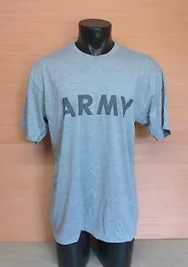 USGI Army Improved Physical Fitness Uniform IPFU Short Sleeve Gray PT T-Shirt L - Picture 1 of 6
