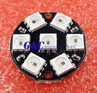 2 pièces 7 bits WS2812 5050 RGB DEL ampoule décoration ronde Arduino