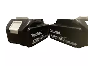 (2) NEW GENUINE 18V BL1830B-2 Makita Batteries 3.0 AH Fuel Gauge NEW NO PACKAGE - Picture 1 of 1