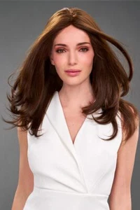 Layla | Jon Renau Swiss Lace Front, French Drawn  Machine Wefting on Netting TBD - Picture 1 of 15