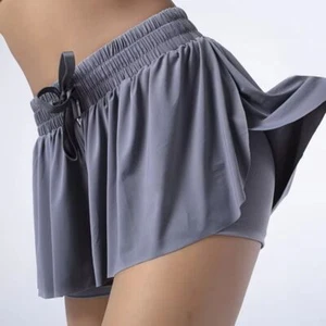 Double Layer Gym Yoga Shorts High Waist Girls Athletic Shorts for Fitness - Picture 1 of 15