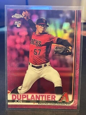 2019 Topps Chrome Update Pink Refractors #19 Jon Duplantier - Image 1 of 2