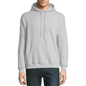 Sudadera con capucha pulóver polar Hanes Ecosmart para hombre, ceniza, mediana - Imagen 1 de 4