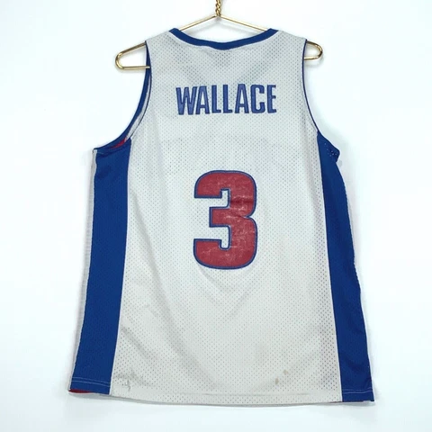 Ben Wallace #3 Detroit Pistons Nike Vintage Jersey Size Medium White Nba Cover
