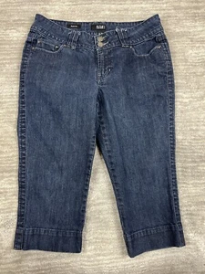 A New Approach Jeans Womens 12P Blue Capri Crop Dark - Picture 1 of 13