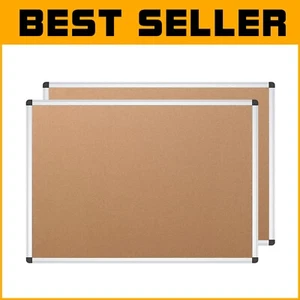 Self-Healing Cork Notice Board – 48 x 36 Inches, Horizontal or Vertical Mount - Picture 1 of 9