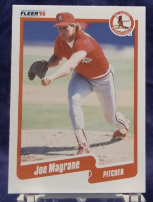 1990 Fleer #252 - Joe Magrane - St. Louis Cardinals - Near Mint - Image 1 of 2