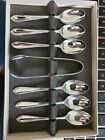 Lovely set of 6 teaspoons with sugar tongs NWB