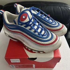Nike Mens Air Max 97 All Star Jersey White Blue Red Shoe Size 8.5 - Picture 1 of 6