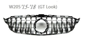 Front Grille Chrome GT Look FOR '2014-'2018 Mercedes Benz W205 C-Class - Bild 1 von 1