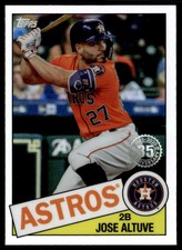 2020 Topps Chrome #85TC-19 Jose Altuve 1985 Topps Baseball EX-B115R1