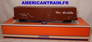 Denver & Rio Grande 60’ Boxcar 3 Rails échelle O Lionel - Imagen 1 de 2