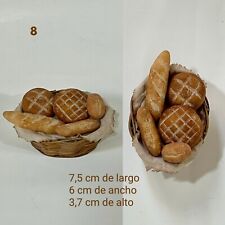 Cesta de panes presepe napoletano miniature Belén santon panadería