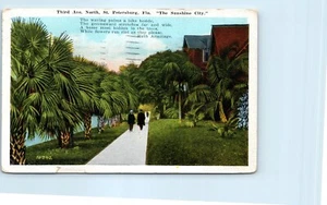 Vintage Postcard 1938 Saint Petersburg Florida Vacation  - Picture 1 of 2