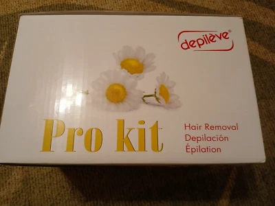 NUEVO CON CAJA: 14 OZ. Calentador de cera Depileve Pro, cera, tiras/palos, soporte.  Foto 1 de 4