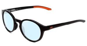 Under Armour Infinity Unisex Runde Blaulichtfilter Brille in Schwarz Pink 52mm - Bild 1 von 4