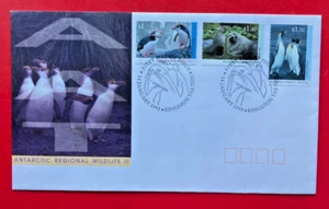 Australian Antarctic AAT Primer Día Cubierta FDC 1993 Regional Wildlife II - Imagen 1 de 2