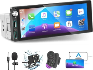 Autoradio 1 DIN Bluetooth Con Carplay & Android Auto, Con Schermo 6,9 Pollici To - Foto 1 di 12