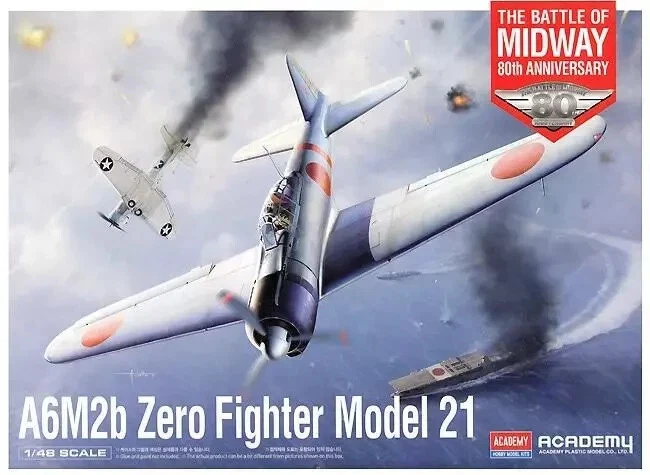 ACADEMY  1:48  KIT AEREO  A6M2B ZERO FIGHTER MODEL 21   ART 12352 - Immagine 1 di 1