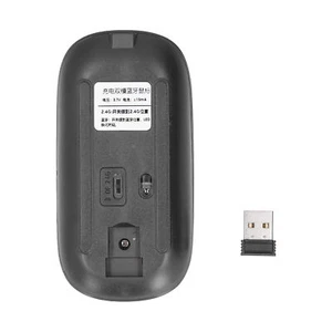 Wireless Mouse Rechargeable DualMode 2.4G Ergonomic Mute Optical Computer Ac SLS - Picture 1 of 43