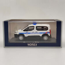Norev 1/43 Peugeot Rifter Van Diecast Model Police Car Christmas Gift Collection