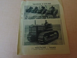 Prospectus brochure Tracteur a chenille diesel MC CORMICK TD 6 9 14 18 en FR - Foto 1 di 2