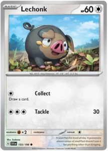 155 Lechonk Reverse Holo (Unopened) Black Star Promo Pokemon TCG Card NM/M - Picture 1 of 1