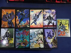 Lot of 9 Black Bolt Marvel Trading Cards Universe Masterpiece Inhumans - Picture 1 of 2