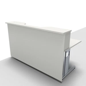 Empfangstheke Solid 180 cm mit Monitorausschnitt Rezeption Empfangstresen Tresen - Bild 1 von 16