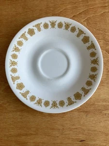 Corell Corning Gold Schmetterling Blumen Untertassen 6er Set 6 1/4" - Bild 1 von 3