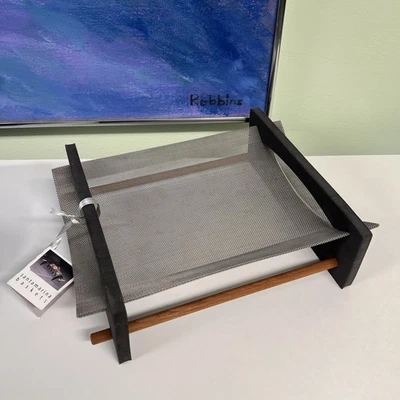 Santamarina 篮子手工木材、泡沫和铝网设计师水果篮 — 第 1/4 张图片