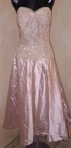 Vintage 50s Henry A Conder Strapless Prom Cupcake Rockabilly Sequin Lace... - Bild 1 von 18