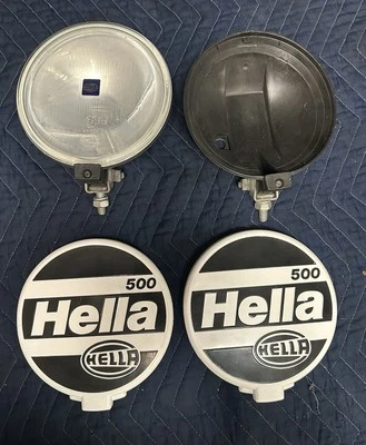 Luces antiniebla carcasa negra Hella 500 VW Porsche Mercedes BMW 4X4 camiones México Foto 1 de 4