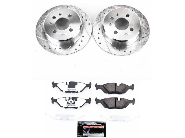 Kit de pastillas de freno trasero y rotor para BMW 325es 1986-1987 WY899RN Foto 1 de 1