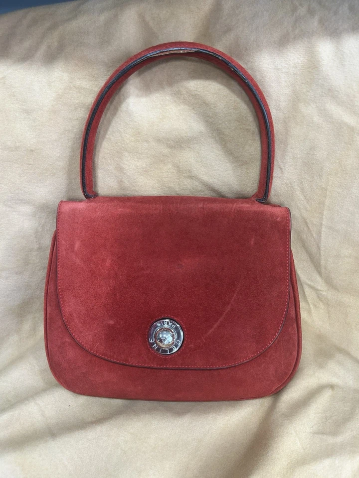 Dainty Celine Red Suede handbag - Image 1 of 4